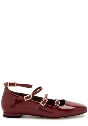 Alohas Luke Patent Leather Ballet Flats - Burgundy - 39 (IT39/ UK6)