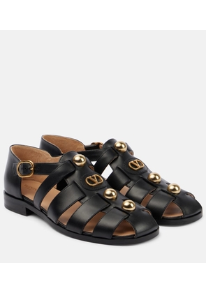 Valentino Garavani VLogo Signature leather fisherman sandals