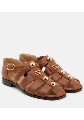 Valentino Garavani VLogo Signature leather fisherman sandals