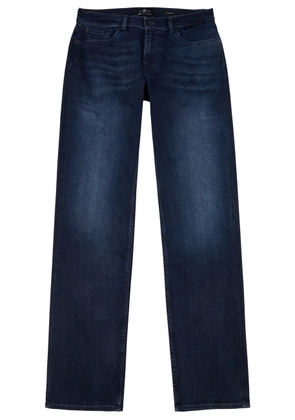 7 For All Mankind Standard Luxe Performance Eco Straight-leg Jeans - Dark Blue - W28