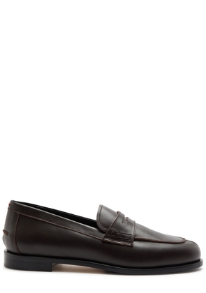 Aeyde Oscar 25 Leather Loafers - Brown - 41 (IT41/ UK8)