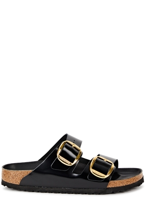 Birkenstock Arizona Patent Leather Sliders - Black - 4