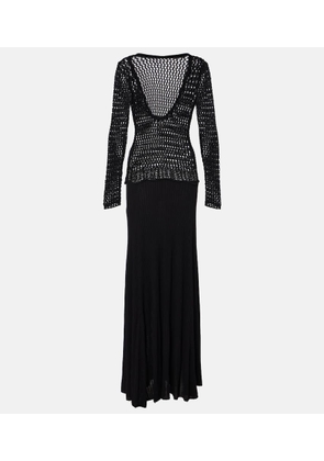 Christopher Esber Sheer cotton-blend maxi dress