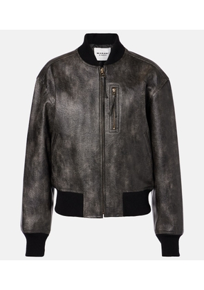 Marant Etoile Crisley faux leather bomber jacket