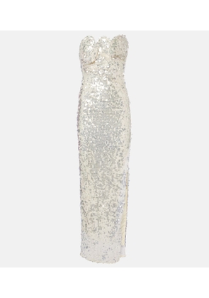 Christopher Esber Opaline sequined strapless gown