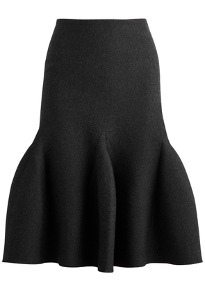 Alaïa Flared Wool-blend Skirt - Black - 38 (UK10 / S)