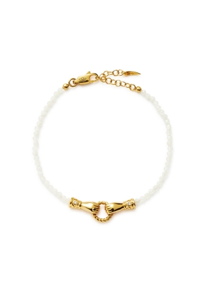 Missoma X Harris Reed In Good Hands Mini Beaded Bracelet - White - M