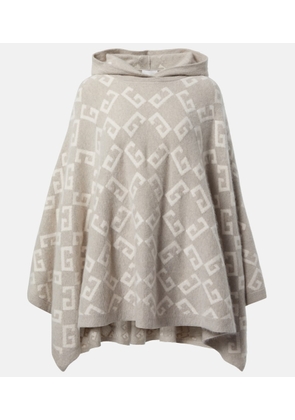 Givenchy Monogram 72 hooded cashmere poncho