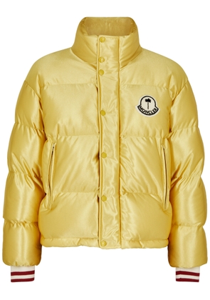 Moncler Genius 8 Moncler Palm Angels Keon Quilted Satin Jacket - Yellow - 3