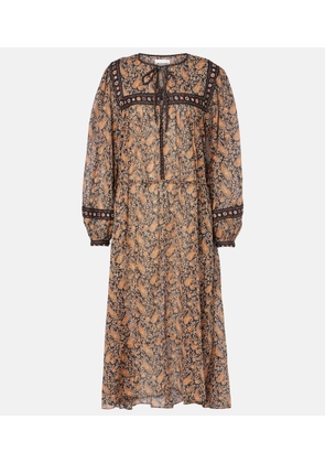 Marant Etoile Greila cotton voile midi dress