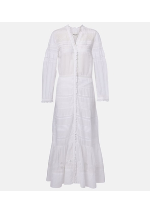 Marant Etoile Daniva lace-trimmed cotton maxi dress