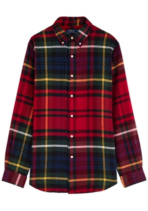 Polo Ralph Lauren Checked Flannel Shirt - Red - M