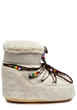 Moon Boot Icon Padded Faux fur Snow Boots Cream UK9 - 4244 (IT42 - 44 / UK9 - 11)