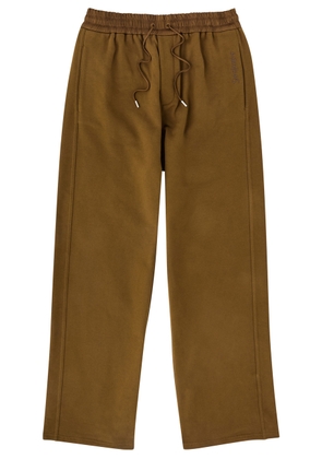 Saint Laurent Logo-embroidered Cotton Sweatpants - Brown - XL