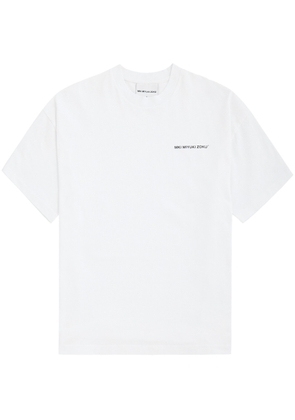 Mki Miyuki Zoku Logo-print Cotton T-shirt - White - XL