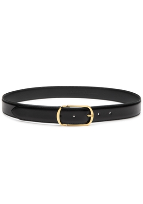 Andersons Belts Glossed Leather Belt - Black - 90 (UK14/ L)