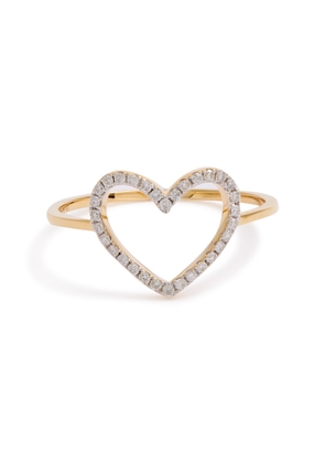 Yvonne Leon Bague Petit Coeur 18kt Gold Ring - 56 (56cm / S)