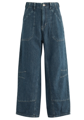 Free People Midnight Voyage Harem Wide-leg Jeans - Denim - XL (UK 20-22 /xl)