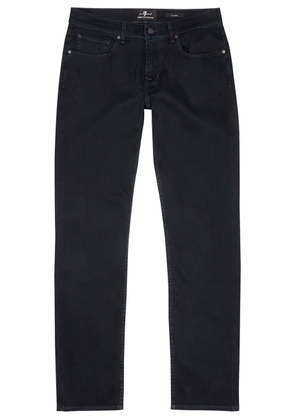 7 For All Mankind Slimmy Luxe Performance Dark Blue Jeans - W28/L32