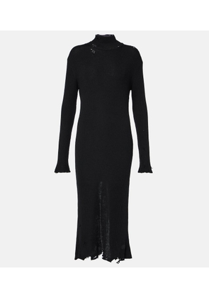 Balenciaga Wool-blend midi dress