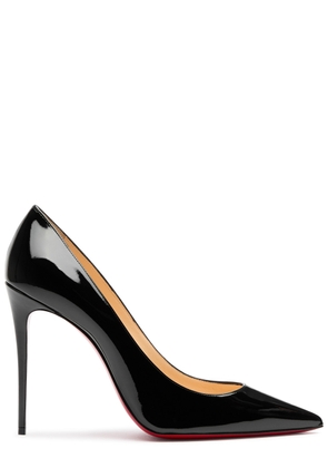 Christian Louboutin Kate 100 Patent Leather Pumps - Black