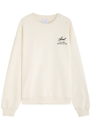 Axel Arigato Atelier Logo-embroidered Cotton Sweatshirt - Off White - XL