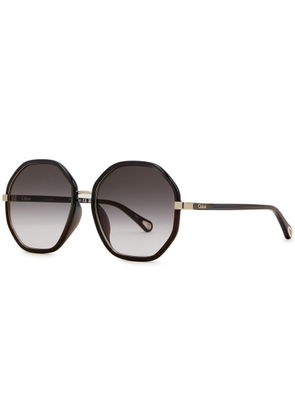 Chloé Frankly Octagon Frame Sunglasses, Sunglasses, Graduated Lenses - Grey