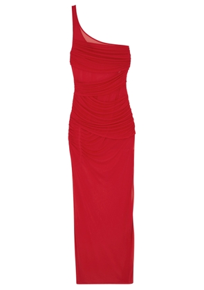 GAUGE81 Moni One-shoulder Tulle Maxi Dress - Red - 6