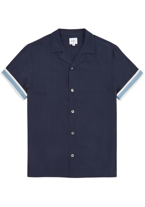 Che Valbonne Stripe-trimmed Shirt - Navy - S