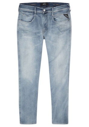 Replay Anbass Hyperflex Slim-leg Jeans - Blue - W36