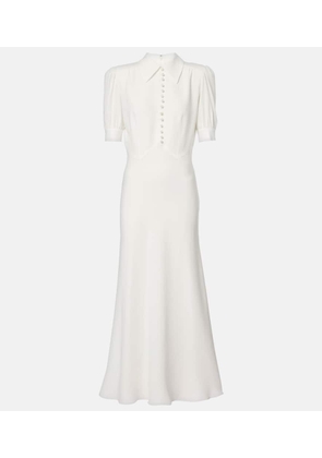 Alessandra Rich Satin midi dress