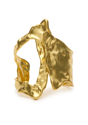 Alexis Bittar Brut Asymmetric 14kt Gold-plated Cuff - One Size