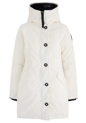 Canada Goose Rossclair Hooded Shell Coat - White - S (UK8-10 / S)
