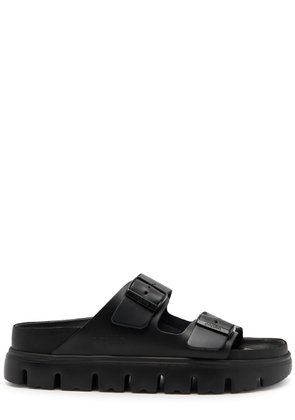 Birkenstock X Papillio Arizona Leather Flatform Sliders - Black - 38 (IT38/ UK5)