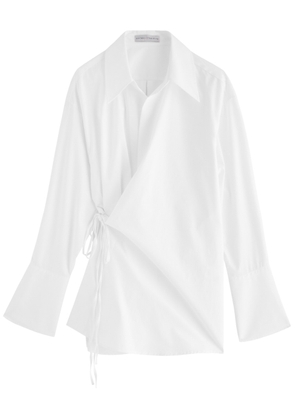 Palmer//harding Love Revisited Cotton-blend Poplin Shirt - White - M (UK12 / M)