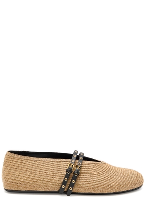 Alaïa Raffia Ballet Flats - Beige - 37 (IT37 / UK4)