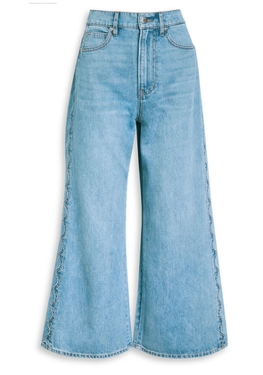Veronica Beard Taylore Wide-leg Cropped Jeans - Denim - W26 (W26 / UK8 / S)