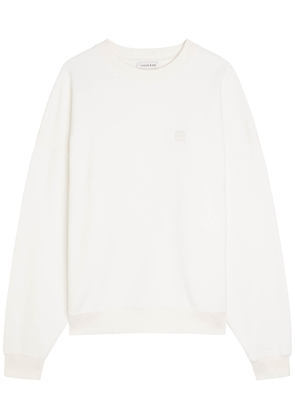 Anine Bing Miles Logo Cotton Sweatshirt - Off White - L (UK14 / L)