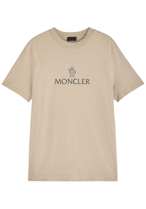 Moncler Logo-print Cotton T-shirt - Grey - S