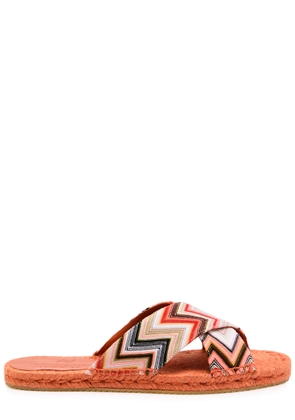 Missoni Harlow Zigzag Lamé Espadrille Sliders - Multicoloured - 36 (IT36 / UK3)