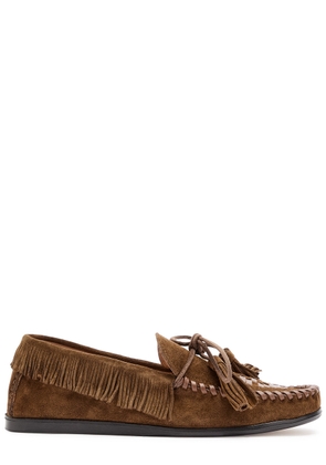 Isabel Marant Fitza Fringed Suede Loafers - Camel - 40 (IT40/ UK7)