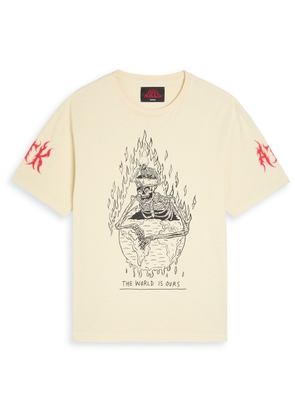 Gallery Dept. The World Is Ours Printed Cotton T-shirt - Off White - S