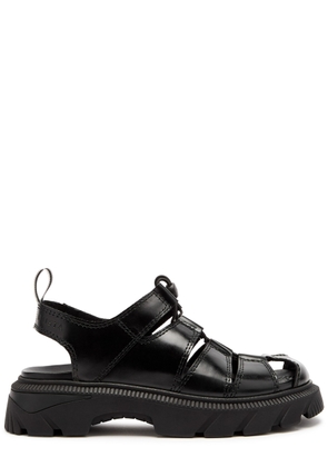 Miista Eunice Cut-out Leather Sandals - Black - 38 (IT38/ UK5)
