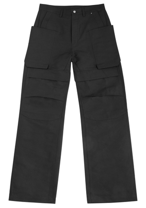 Rick Owens Stefan Barrel-leg Cargo Trousers - Black - 32 (W32 / M)