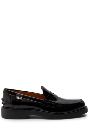 Tods Gomma Patent Leather Loafers - Black - 39 (IT39 / UK6)