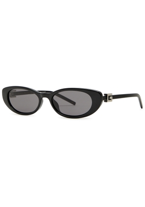 Gucci Eyewear Oval-frame Women's Designer Sunglasses - Black - One Size