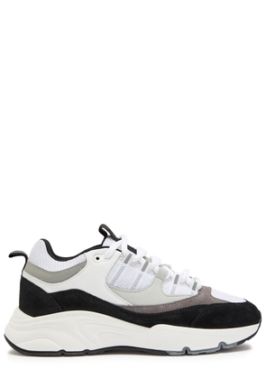 Cleens Aero Runner Panelled Mesh Sneakers - Black - 46 (IT46 / UK12)