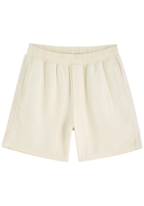 Represent Panelled Twill Shorts - Off White - S