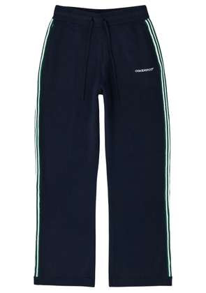 Casablanca Tennis Logo-embroidered Wool Track Pants - Navy - M