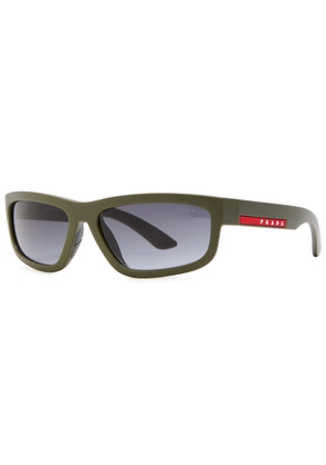 Prada Linea Rossa D-frame Sunglasses - Green - One Size